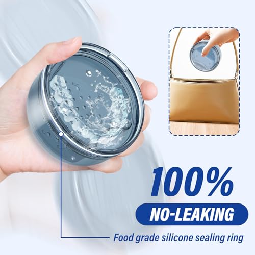 DOTCUTY Blue 2-in-1 Retainer Cleaning Case for Dentures