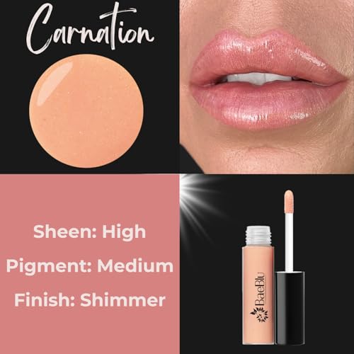 Organic Lip Gloss - Carnation, 100% Natural & Non-Toxic