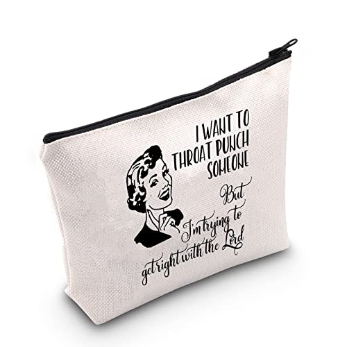 Sarcastic Vintage Housewife Cosmetic Bag by POFULL