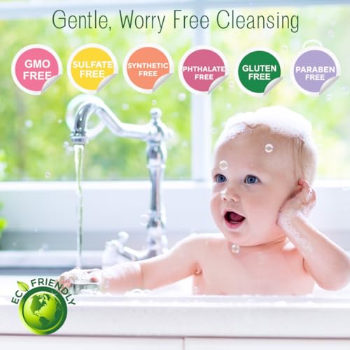 Brittanie’s Pure Castile Liquid Baby Soap 32 oz Pack of 2 - Gentle, Natural, Vegan