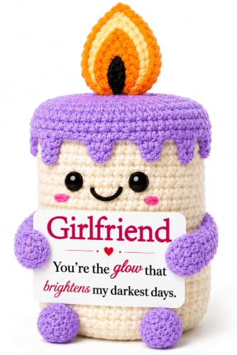 Handmade Crochet Candle Gift for Girlfriend | Romantic Birthday & Anniversary Present