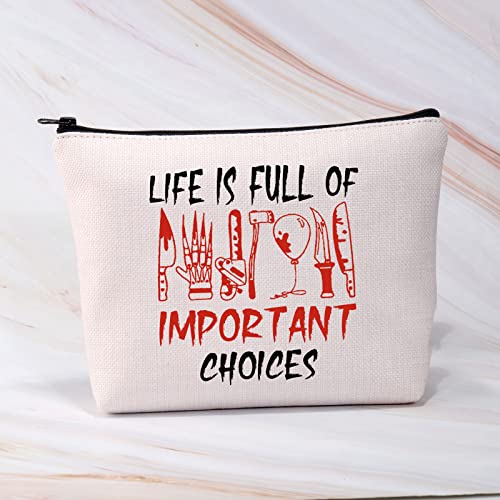 Horror Movie Makeup Bag - Life Full Of Choices Gift for Fans