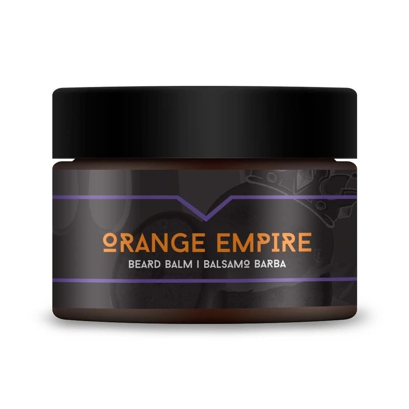 The Goodfellas' smile Conditioning and Softening Beard Balm 1.7 oz - Made in Italy with Shea Buter & Jojoba Oil - (Orange Empire)
