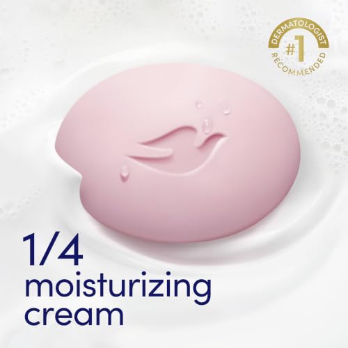 Dove Pink Rosa Beauty Bar Soap, Moisturizing Cleanser, 6 Bars (3.75 oz)