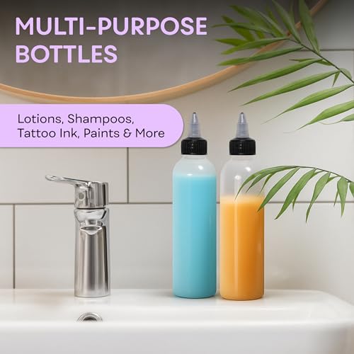 8 oz Applicator Bottles with Twist Top - BPA-Free, Leak-Proof (Pack of 2)