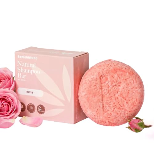 Seek Bamboo Rose Shampoo Bar for Dry Hair - Hydrating & Nourishing