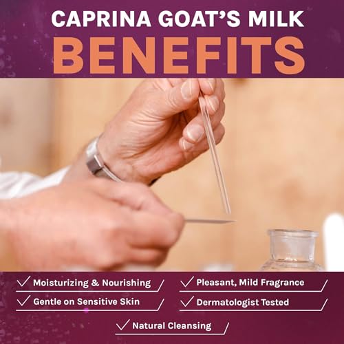 Caprina Lavender Goat Milk Bar Soap 4-Pack | Calming, Moisturizing, Made in Canada