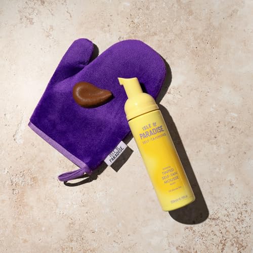 Isle of Paradise Self-Tan Mitt - Reusable, Double-Sided Applicator with Hyaluronic Acid