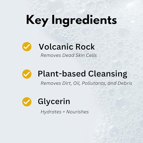 Talent Volcanic Rock Exfoliator – EWG Verified, Fragrance-Free, 2 fl oz