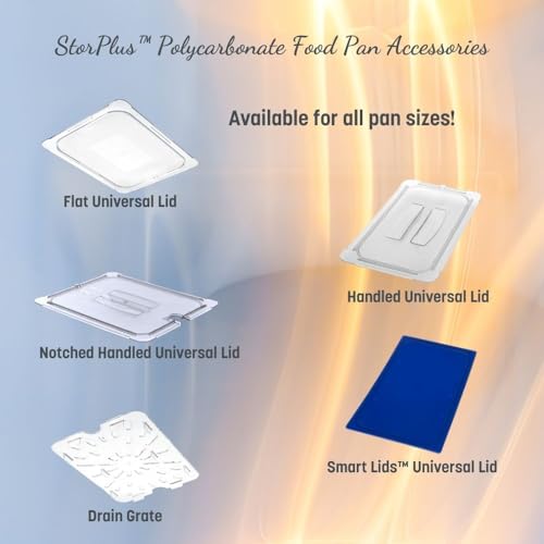 Carlisle Storplus Half Size Food Pan - Clear Polycarbonate, 2.5" Deep