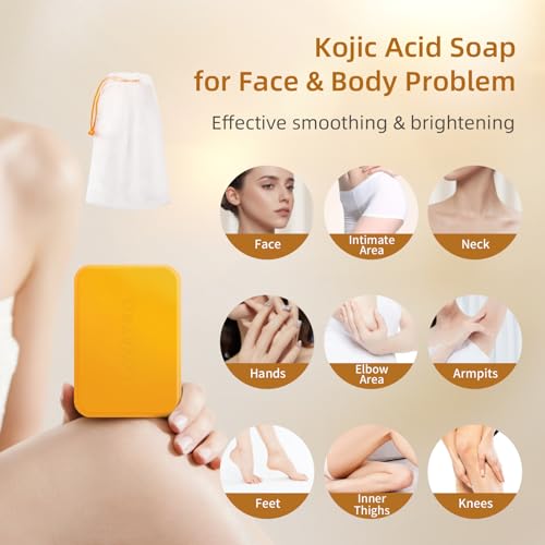 Kojic Acid Turmeric Soap Bar for Dark Spots & Sensitive Skin