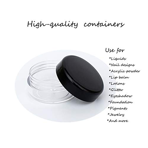 3g Sample Containers with Lids - 25 Pack for Cosmetics & Makeup