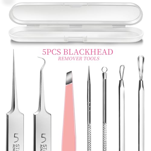 Teenitor Blackhead Remover Tool Kit – 4 Stainless Steel Extractors