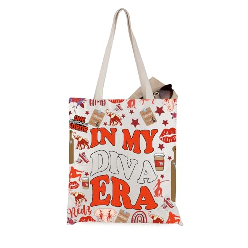 In My Diva Era Sorority Sisterhood Canvas Tote Bag