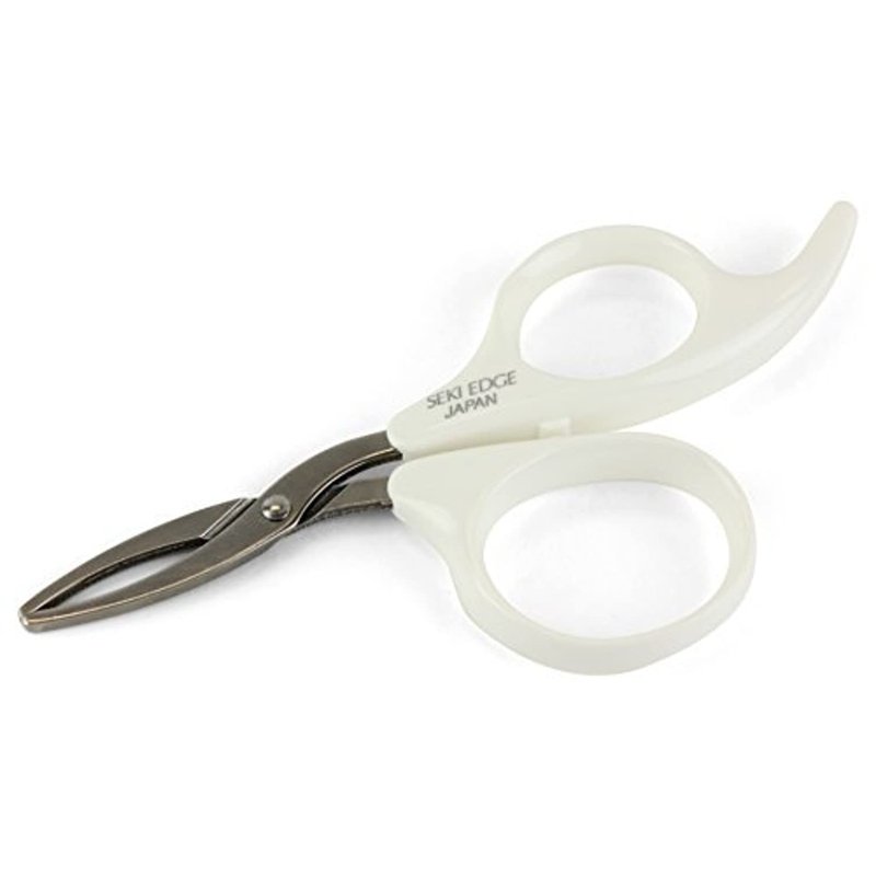 Seki Edge Scissor Tweezers (SS-503) - Stainless Steel Tweezers for Eyebrows With Scissor Action - Precision Tweezer with Round Safety Tips to Grip Fine & Thick Hairs - For Women & Men - Made In Japan