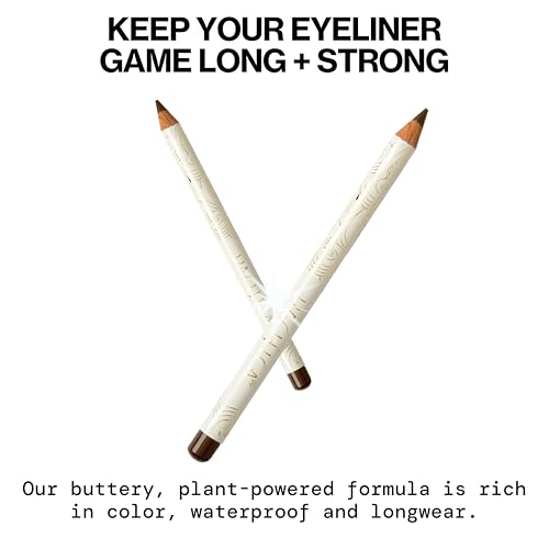 Pacifica Waterproof Eyeliner Pencil - Fringe Brown, Smudge-Proof, Vegan