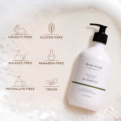 Deep Steep Nourishing Volume Shampoo 17 oz - Sulfate-Free Vegan Formula