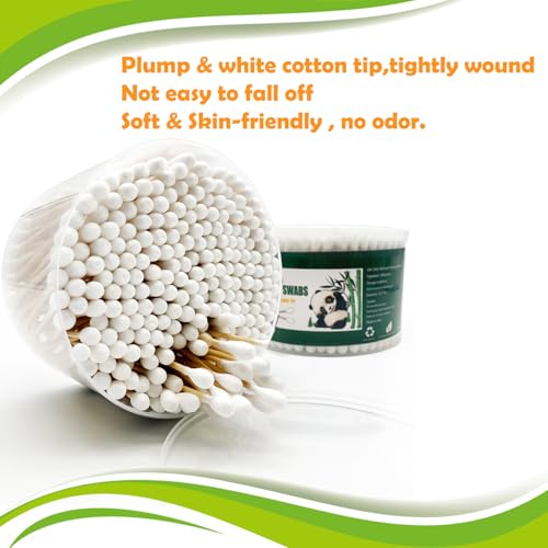 XL Bamboo Cotton Swabs - 252 Count Jumbo Cotton Buds