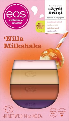 eos Flavor Lab Lip Balm Gift Set - ‘Nilla Milkshake, 4-Pack