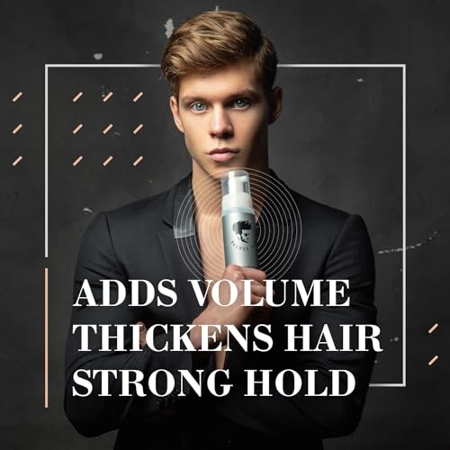Avenue Man Unscented Sculpting Foam Mousse for Men - 7 oz, Frizz Control & Firm Hold