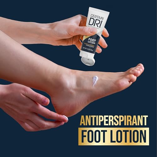 Certain Dri Antiperspirant Foot Lotion - 24-Hour Sweat Control, Fragrance-Free