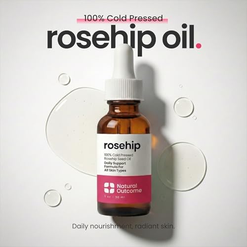 Natural Outcome Rosehip Oil 100% Pure Cold-Pressed Facial Oil 1 oz - Anti-Aging & Hydrating