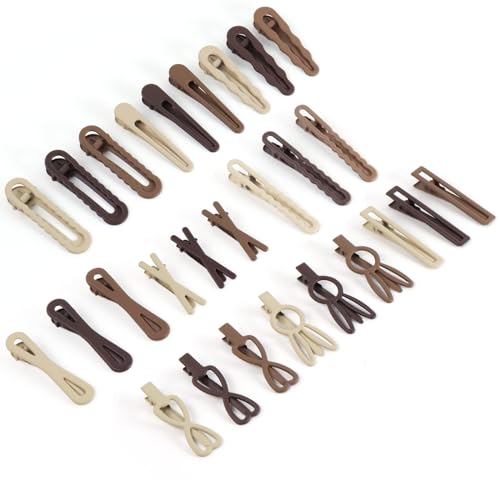 30 Pack Alligator Hair Clips - Thick & Thin Hair Styling Accessories for Women & Girls
