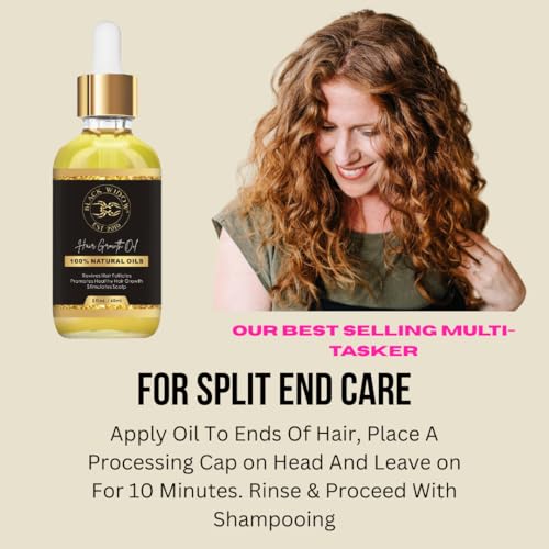 Black Widow Rosemary Mint Scalp & Hair Oil - 2 oz Nourishing Treatment