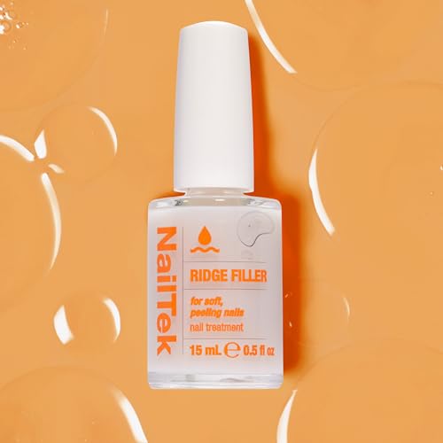 Nail Tek Ridge Filler Formula 2 - Nail Strengthener & Base Coat, 0.5 fl oz