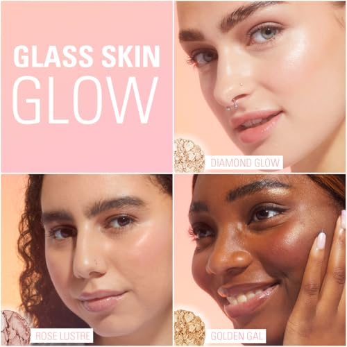 Revolution Beauty Beam Bright Highlighter Rose Lustre - 0.08 oz Powder to Liquid Glow