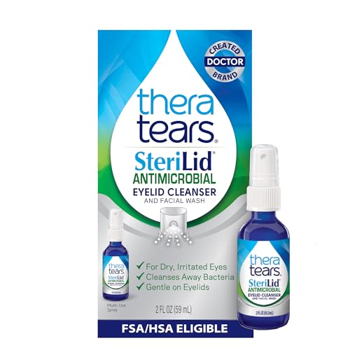 TheraTears SteriLid Antimicrobial Eyelid Cleanser & Face Wash, 2 Fl Oz