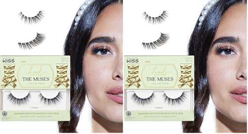 KISS Lash Couture Muses Legacy False Eyelashes - 12mm, Pack of 2