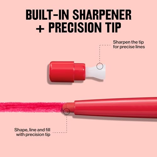Revlon ColorStay Longwear Lip Liner 675 Red with Sharpener