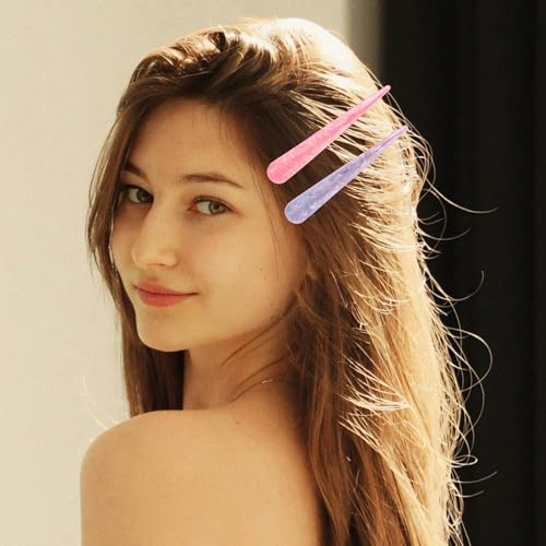 Beaupretty 6pcs Large Acrylic Alligator Hair Clips - As Shown