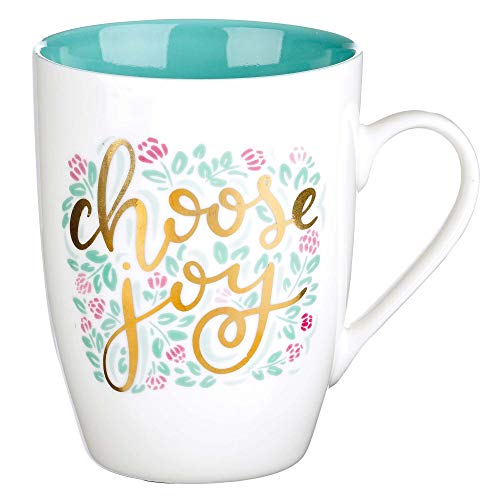 Choose Joy Ceramic Coffee Mug - Inspirational Gift for Her, 12oz