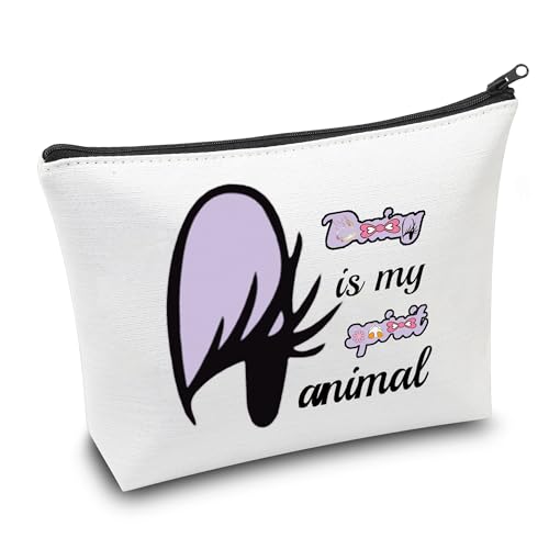 Duck Big Face Character Makeup Bag - Cute Cosmetic Pouch for Animal Lovers