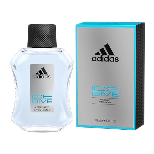 Adidas Ice Dive After Shave for Men - 3.4 Fl Oz Pack of 2 - Aromatic Citrus Fragrance