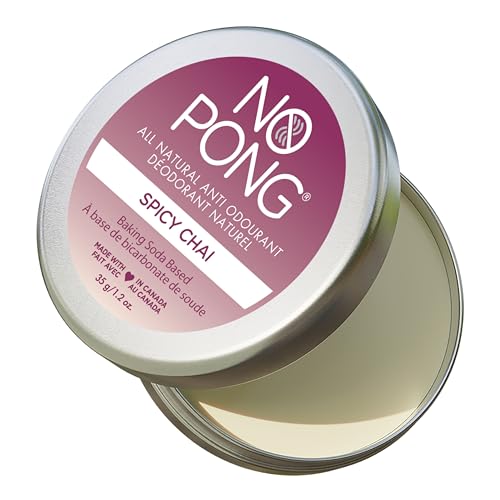 No Pong Spicy Chai Natural Deodorant Cream 35g - Aluminum-Free