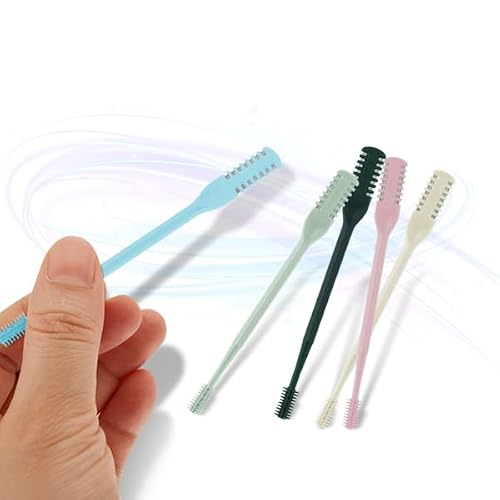 10Pcs 2-in-1 Nose Hair Trimmer, Nasal Hair Cutter, Double Sided Nose Hair Cutter, Portable 360¡Æ Rotating Manual Nose Hair Trimmer for Men and Women, Colorful