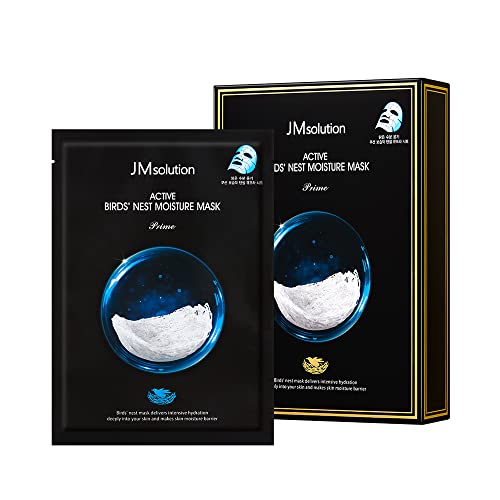 JMsolution Bird's Nest Moisture Mask - 10 Sheets for Deep Hydration