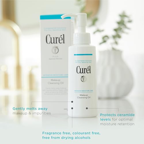 Curel Makeup Cleansing Oil for Dry Sensitive Skin, 5 fl oz