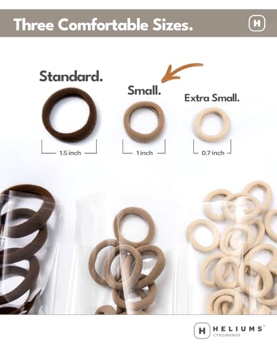 Heliums No Damage Mini Hair Ties - Medium Blonde, 30 Count
