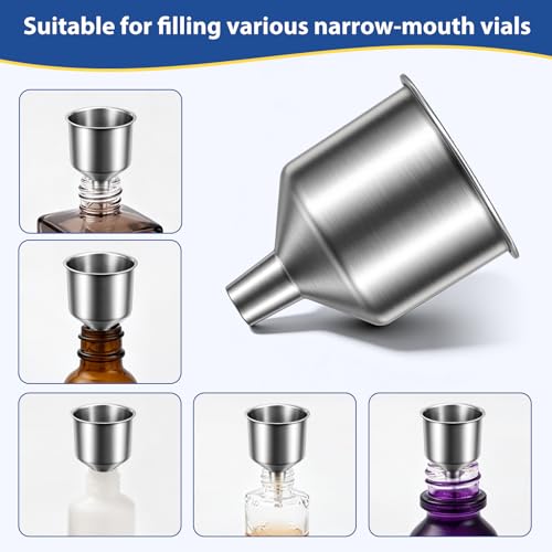 Lunexira 2-Piece Stainless Steel Funnel Set for Easy Pouring