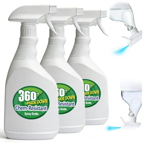 T4U 24 oz Spray Bottles, 3 Pack - Heavy Duty Cleaning & Gardening