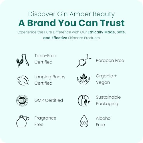 Gin Amber Beauty Mini Foaming Face Wash - Gentle Natural Facial Cleanser 50ml