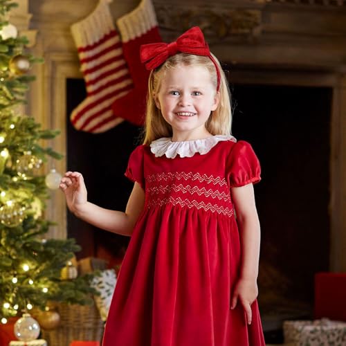 Velvet Bow Headbands for Girls & Toddlers - 2 Pack, Stylish Hair Accessories