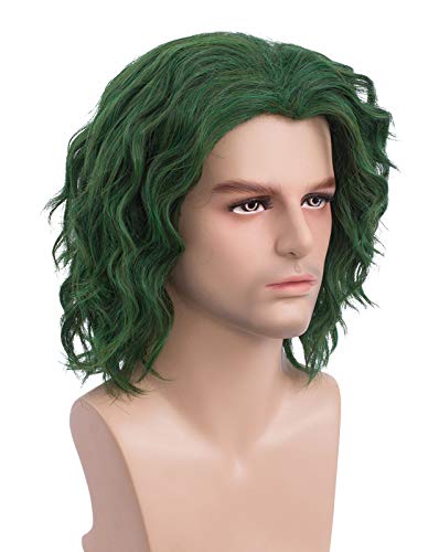 Green Short Hair Wig for Men - Halloween Costume Wig BU235GR1