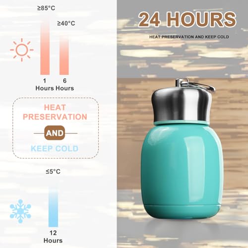7 oz Mini Stainless Steel Water Bottle - Vacuum Insulated, Leak Proof
