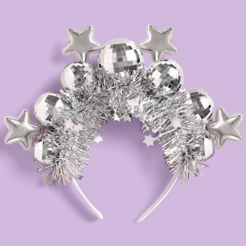 Standard Disco Ball and Star Headband by xo, Fetti