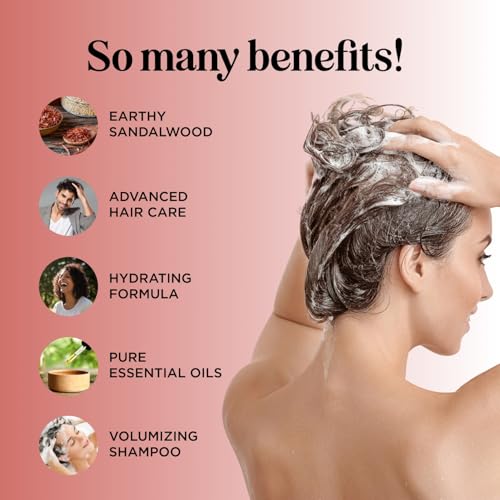 HONEYDEW Folimax Biotin Shampoo for Thinning Hair - Sandalwood, 8 Count